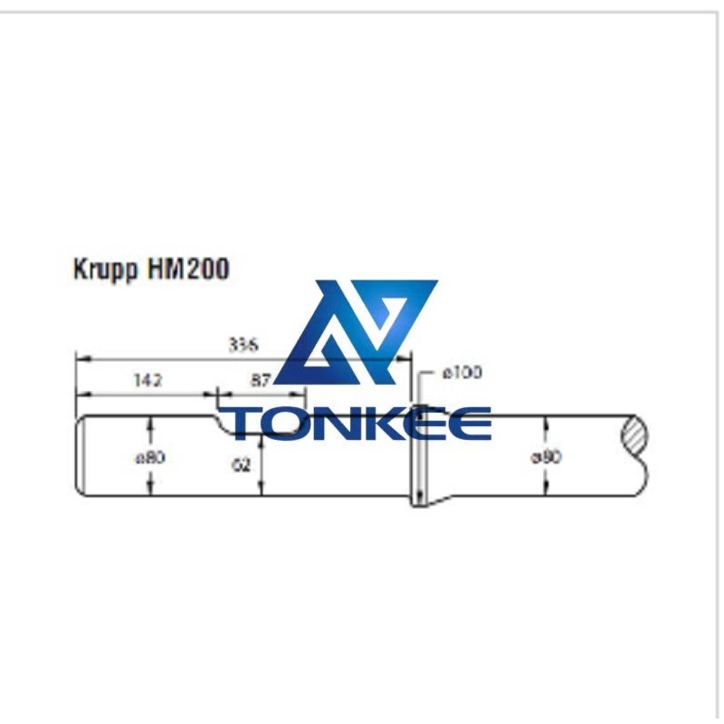 Buy Krupp HM200 80mm Hydraulic hammer tool driver | Partsdic®