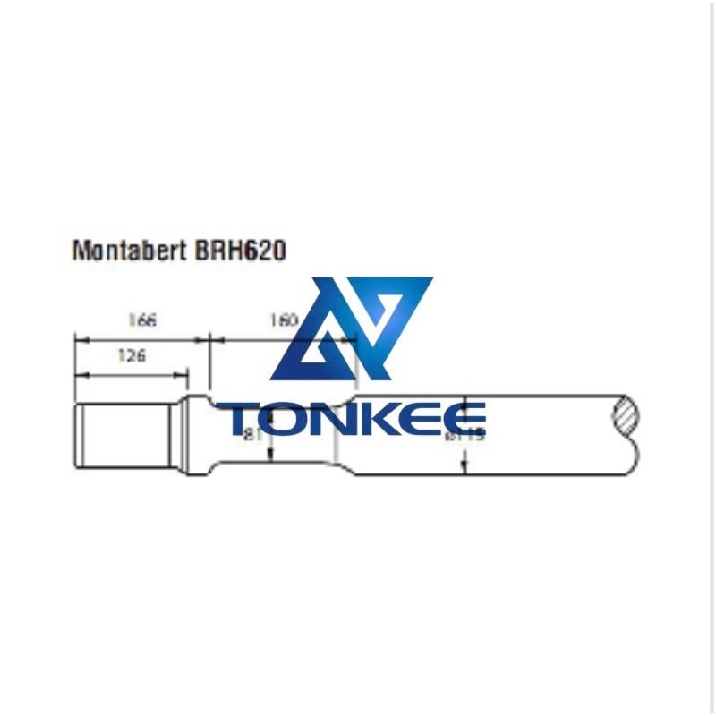 Shop Montabert BRH620 tool 115MM chisel hydraulic hammer breaker | Partsdic®