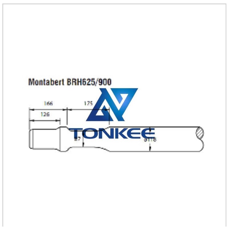 Montabert BRH625 118MM, chisel hydraulic hammer breaker | Partsdic® 