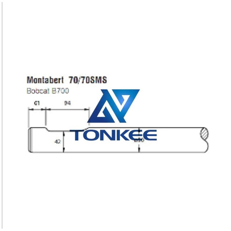 Hot sale Montabert hydraulic hammer 70 chisel 50MM chisel hydraulic hammer breaker | Partsdic®