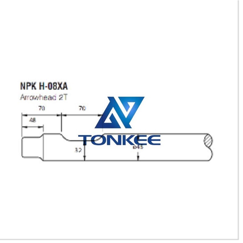 China NPK H-08XA Tool 45MM chisel hydraulic hammer breaker | Partsdic®