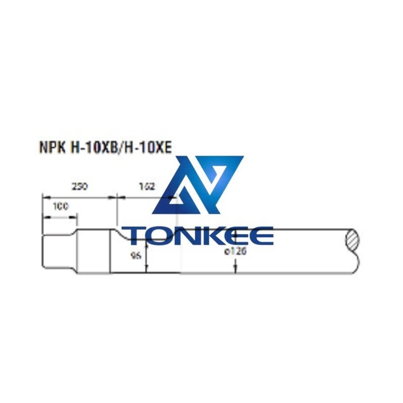 NPK H-10XBH-10XE Tool 126MM, chisel hydraulic hammer breaker | Partsdic®