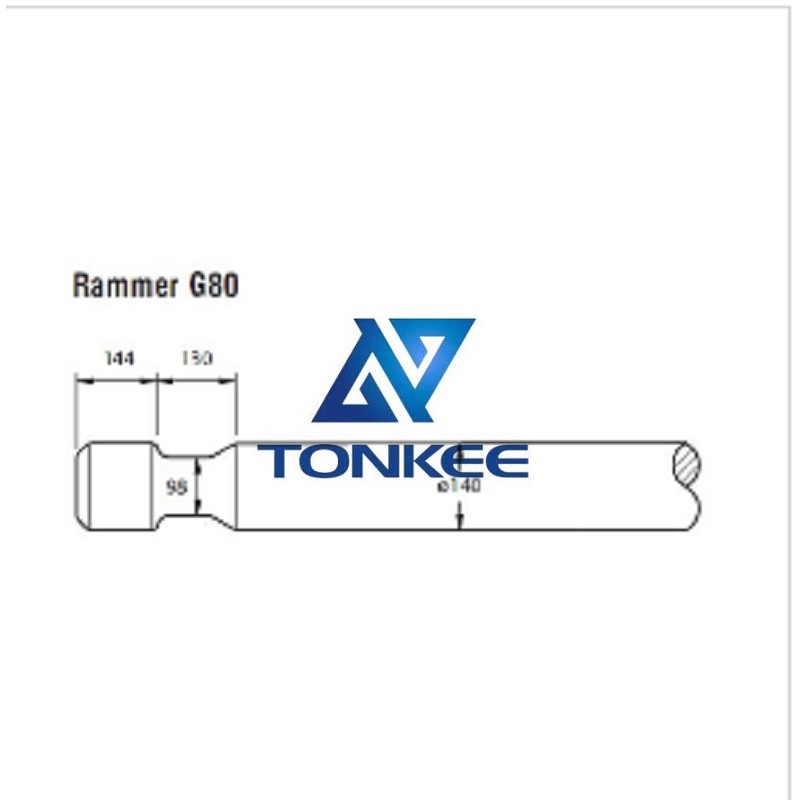 Shop Rammer G80 Hydraulic hammer blunt tool 140MM chisel hydraulic hammer breaker | Partsdic®