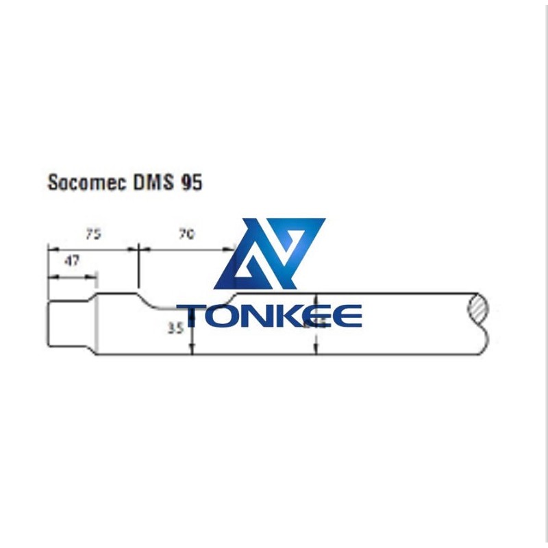 China Socomec DMS95 tools 45MM chisel hydraulic hammer breaker | Partsdic®