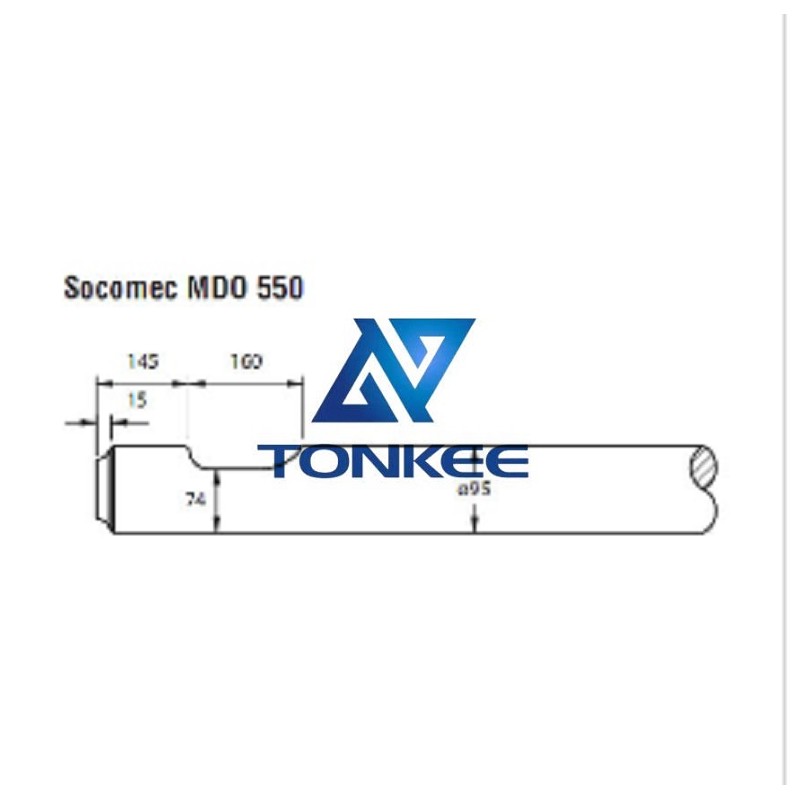 Buy Socomec MDO550 rock breaker chisels 95MM chisel hydraulic hammer breaker | Partsdic®