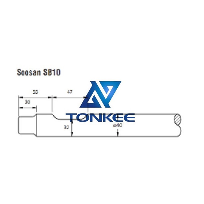 China Soosan SB10 Tool 40MM chisel hydraulic hammer breaker | Partsdic®