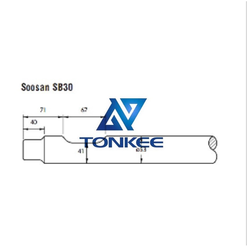 Buy Soosan SB30 Tool 53MM chisel hydraulic hammer breaker | Partsdic®