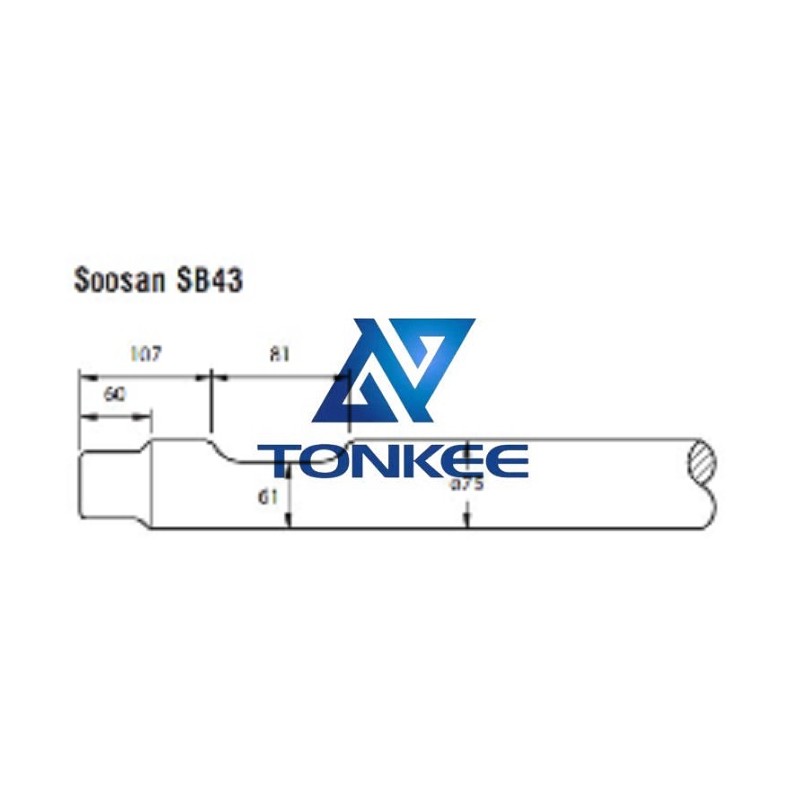 Shop Soosan SB43 Tool 75MM chisel hydraulic hammer breaker | Partsdic®