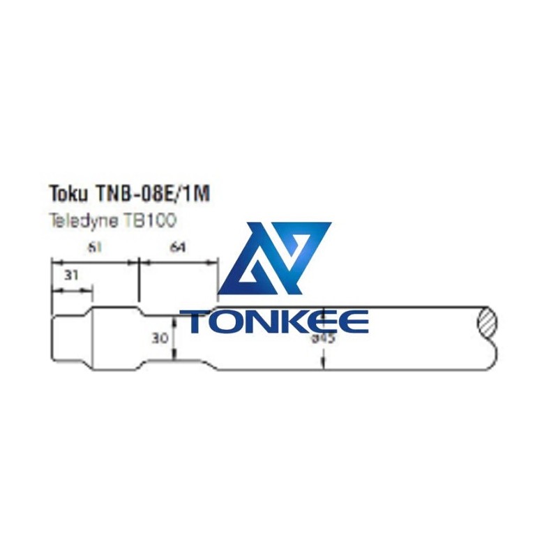 Shop TOKU TNB-08E1M Hydraulic Hammer tools 45MM chisel hydraulic hammer breaker | Partsdic®