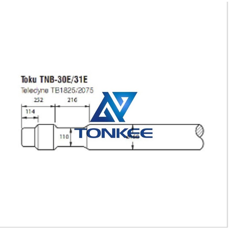 Buy TOKU TNB-30E31E Hydraulic breaker tool 160MM chisel hydraulic hammer breaker | Partsdic®