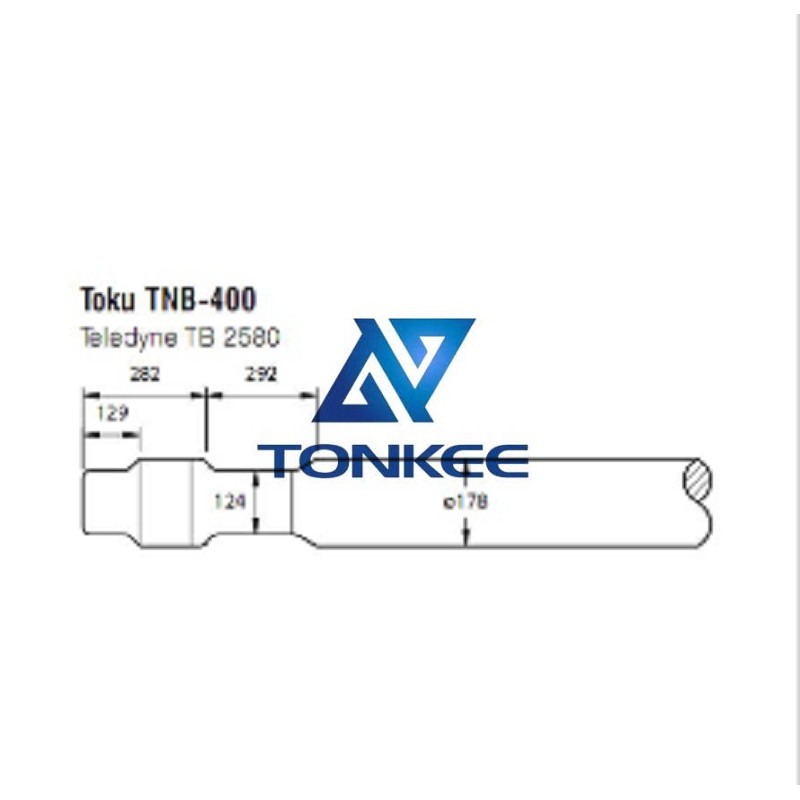 Hot sale TOKU TNB400 Rock breaker moil tools 178MM chisel hydraulic hammer breaker | Partsdic®